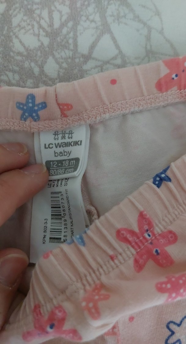 Kız Çocuk Dantelli Pamuk Tayt - Görsel 5