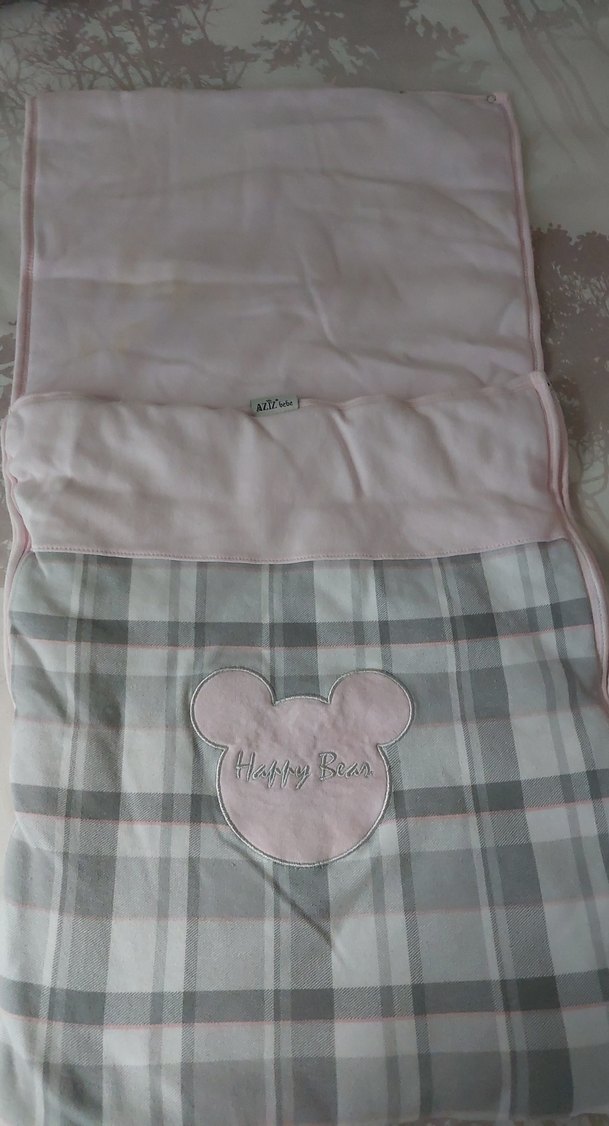 Pembe Gri Baskılı Çocuk Uyku Aksesuarı - Görsel 2