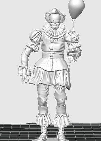 3D Pennywise Figürü - IT (O) Filmi Korku Palyaço Biblosu - Görsel 2