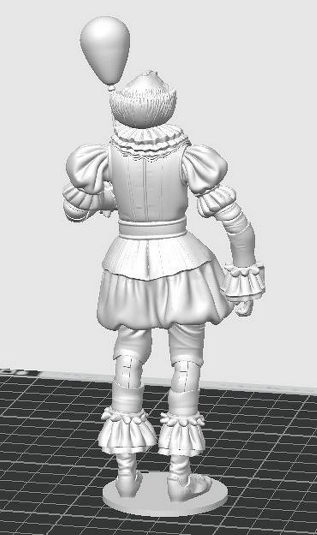 3D Pennywise Figürü - IT (O) Filmi Korku Palyaço Biblosu - Görsel 3