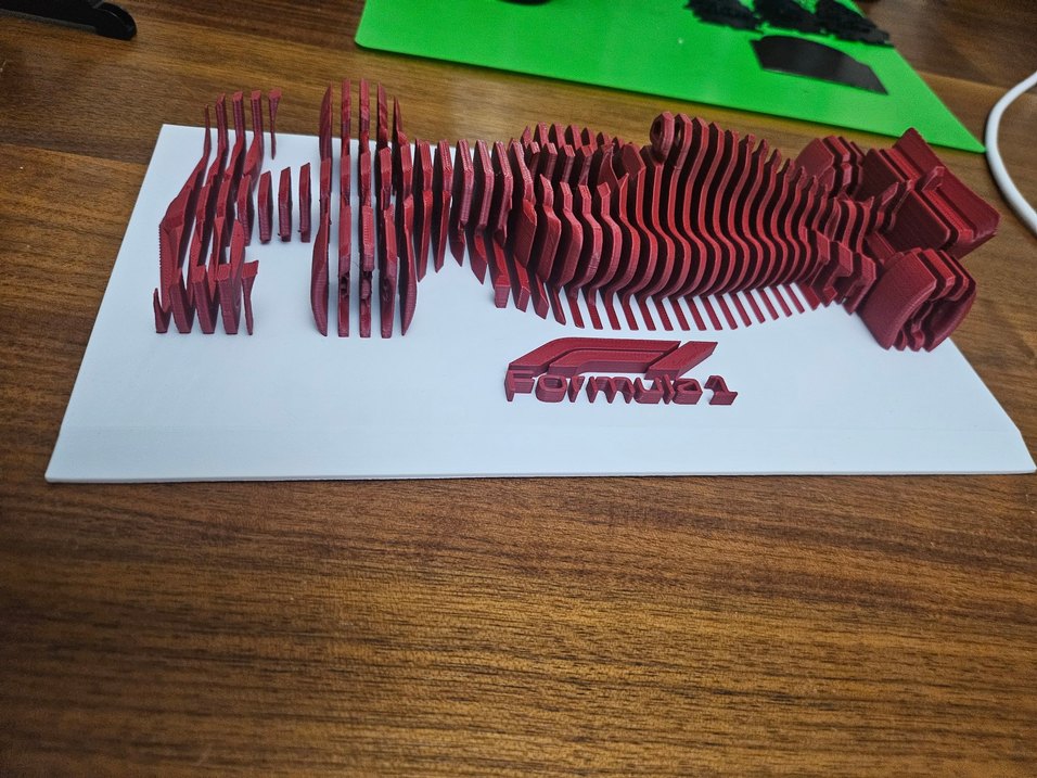 3D Parametrik Formula 1 Yarış Arabası Dekoru - Görsel 3