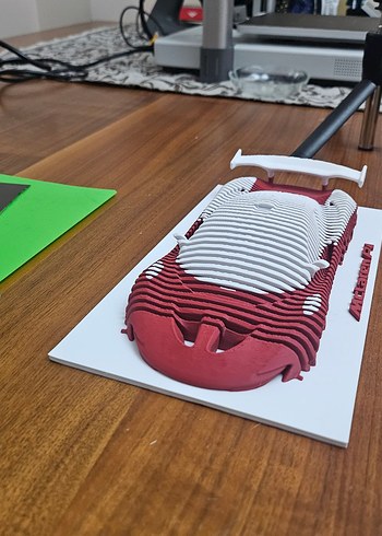 3D McLaren P1 Parametrik Duvar Dekoru - Görsel 2