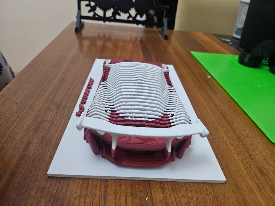 3D McLaren P1 Parametrik Duvar Dekoru - Görsel 5