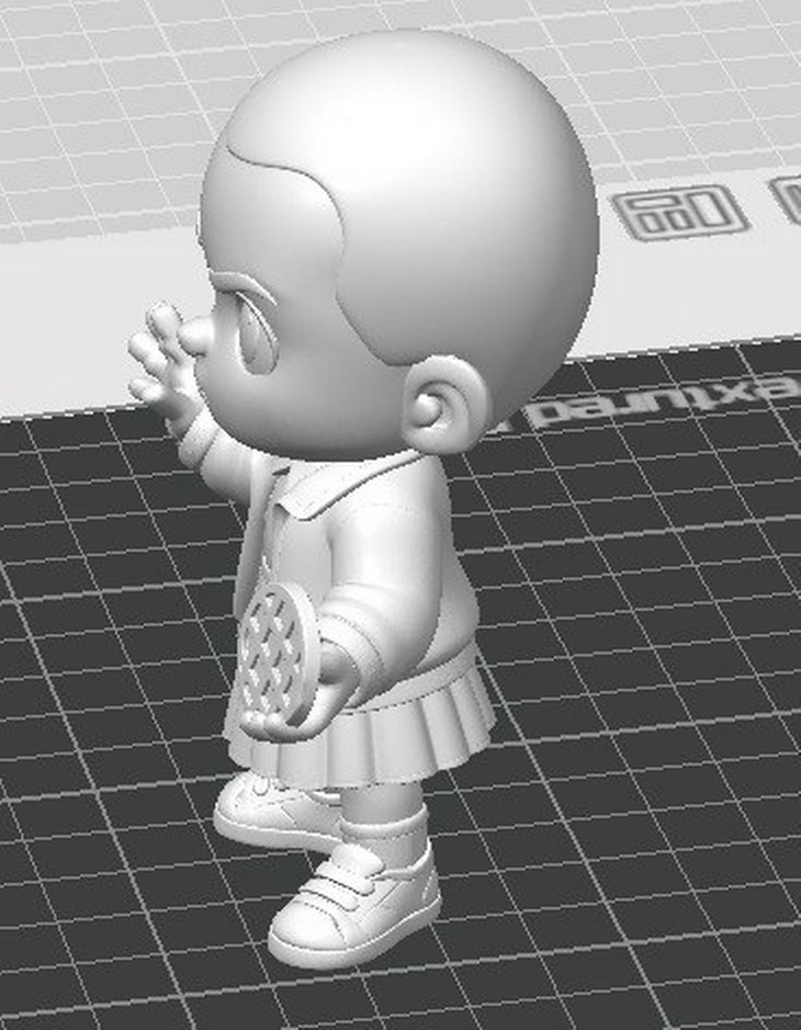 3D Stranger Things Eleven (El) Figürü - Görsel 4