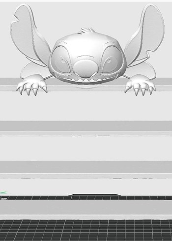 3D Stitch Figürlü 3 Katlı Dekoratif Raf - Görsel 2