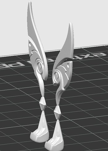 3D Genshin Impact Nefer Küpesi - Nefer Cosplay Baş Aksesuarı - Görsel 3