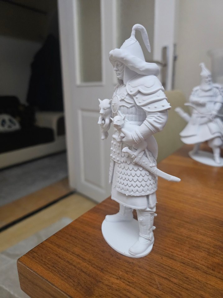 3D Kıpçak Beyi ve Yavru Kurtlar - Görsel 2