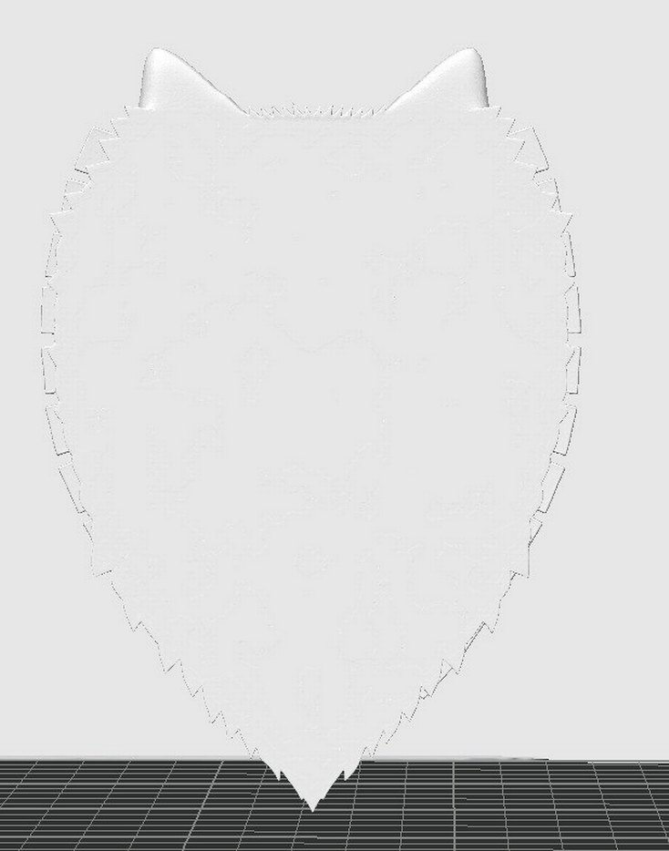 3D Bozkurt ve Türk Bayrakları Rölyefi - Görsel 5