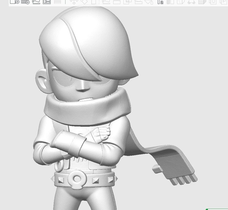 3D Brawl Stars Edgar Figürü - Görsel 5