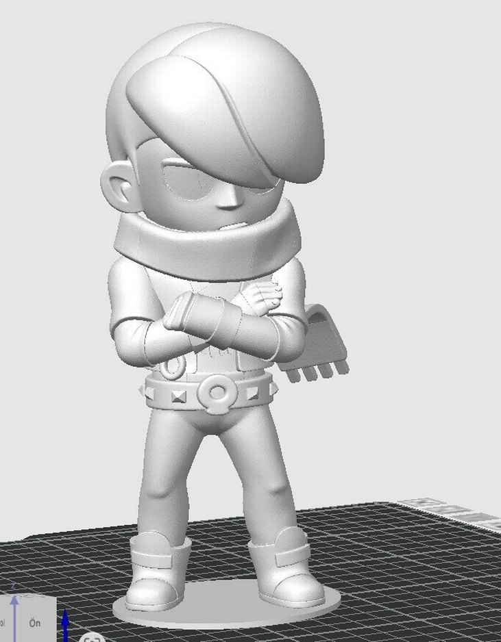 3D Brawl Stars Edgar Figürü - Görsel 2