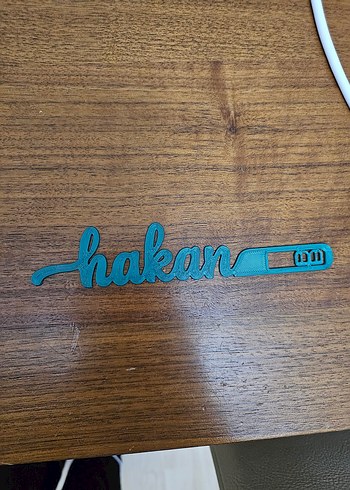 3D Kişiye Özel İsimli  Ayrac - Loading / Yükleme Barı Tasarımlı - Görsel 5