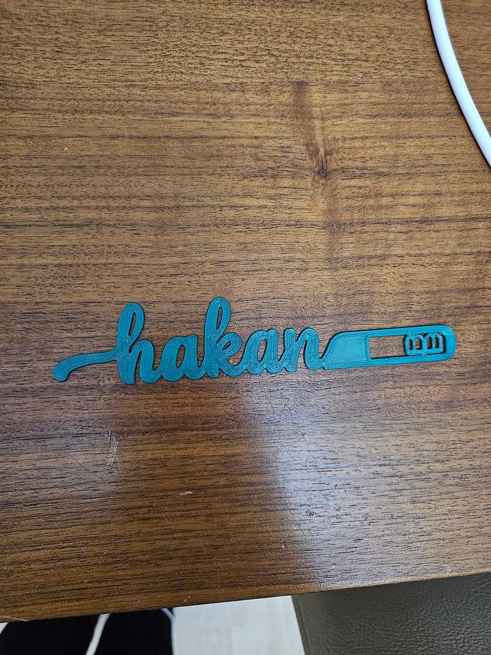 3D Kişiye Özel İsimli  Ayrac - Loading / Yükleme Barı Tasarımlı - Görsel 5