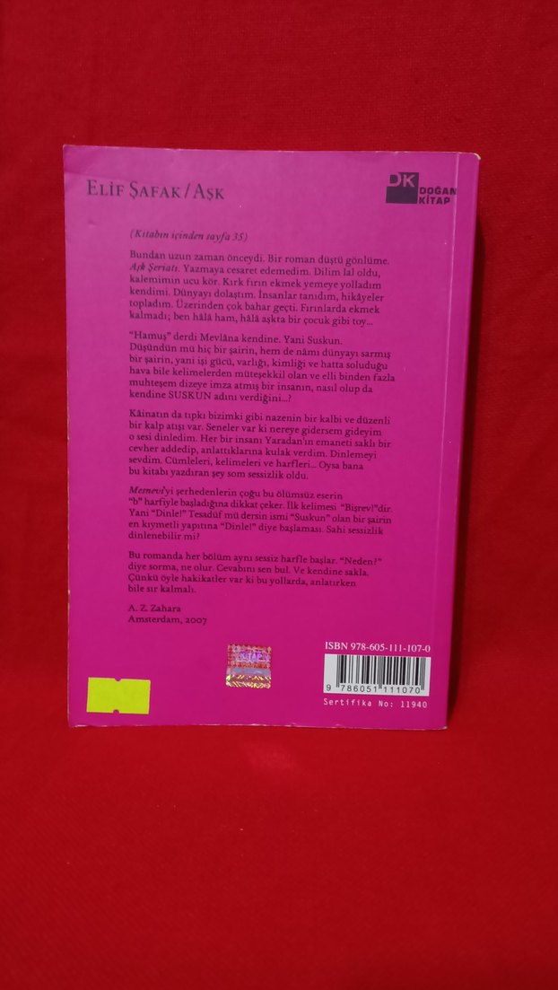 Elif Şafak - Aşk - Görsel 2