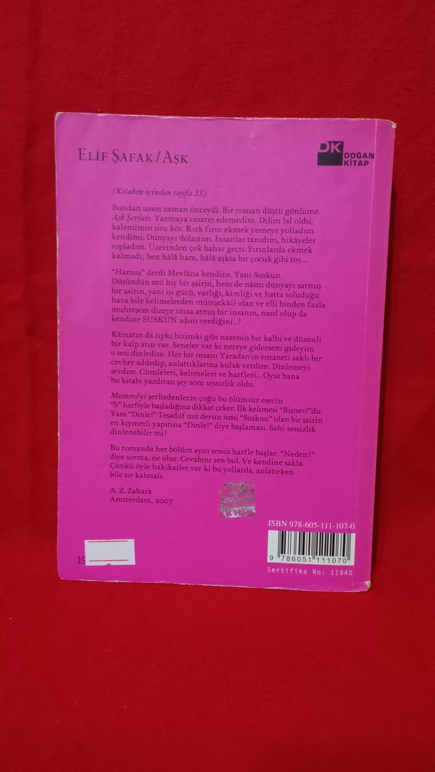 Elif Şafak - Aşk - Görsel 2