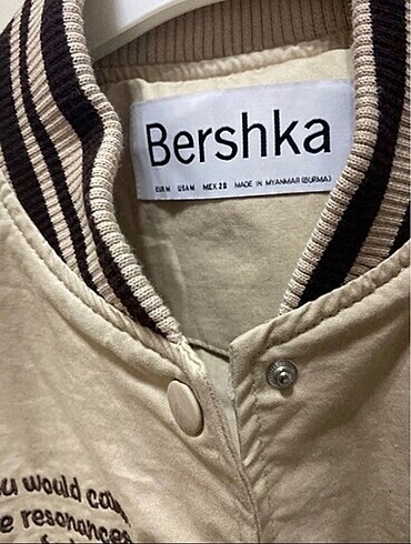 m Beden camel Renk bershka ceket