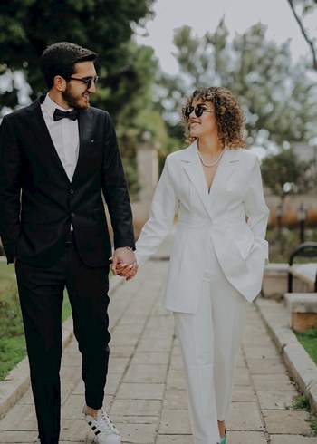 Beyaz Regular Fit Düğün Takım Elbise