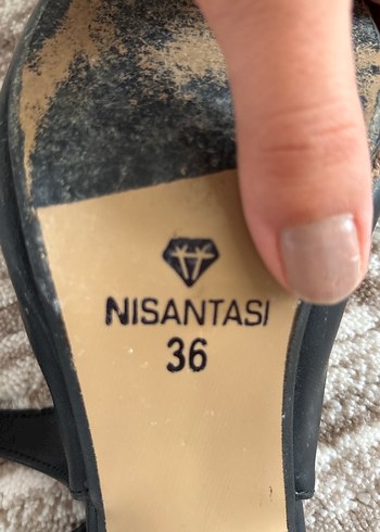 Tokalı Siyah Topuklu Kadın Düz Ayakkabı - Görsel 4