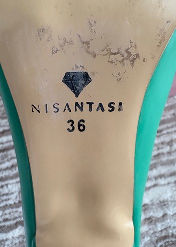 Yeşil Stiletto Topuk Kadın Ayakkabı - Görsel 4