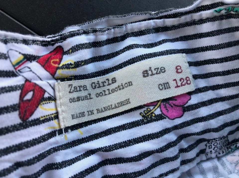 Renkli çizgili Desenli Mini Şort - Görsel 4