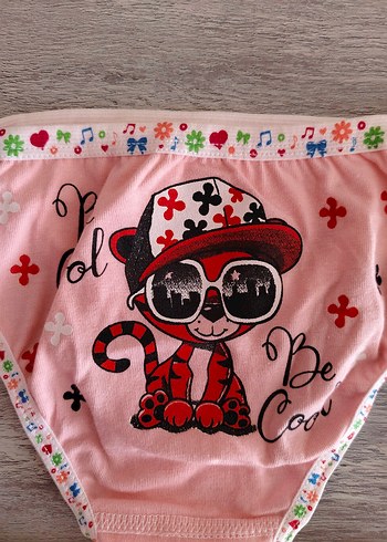 Renkli Mini Desenli çocuk Külot Seti - Görsel 6