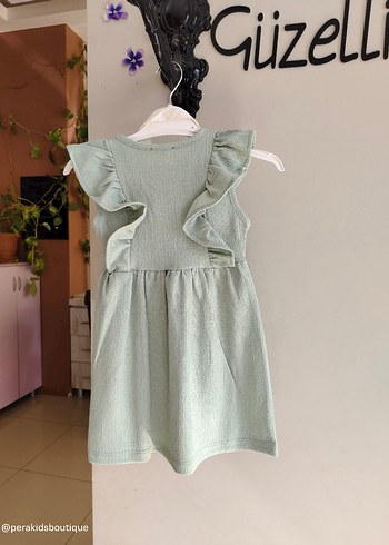 Çantalı kız çocuk elbise - Görsel 4