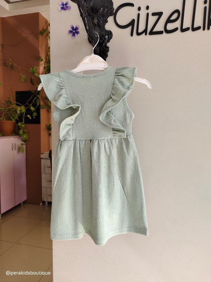 Çantalı kız çocuk elbise - Görsel 4