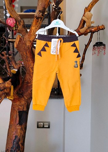 Erkek Çocuk Sarı Baskılı Pantolon - Görsel 5