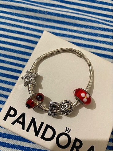  Beden kırmızı Renk Pandora kırmızı papatya charm
