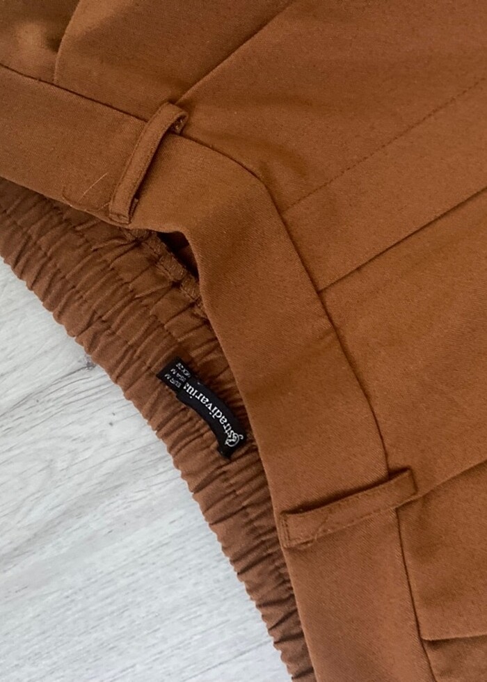 Stradivarius taba renk havuç pantolon - Görsel 2