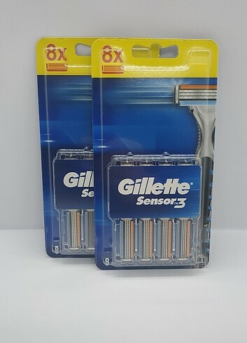 Gillette Sensor3 Yedek Bıçak 8'lı Kutu (2 paket)
