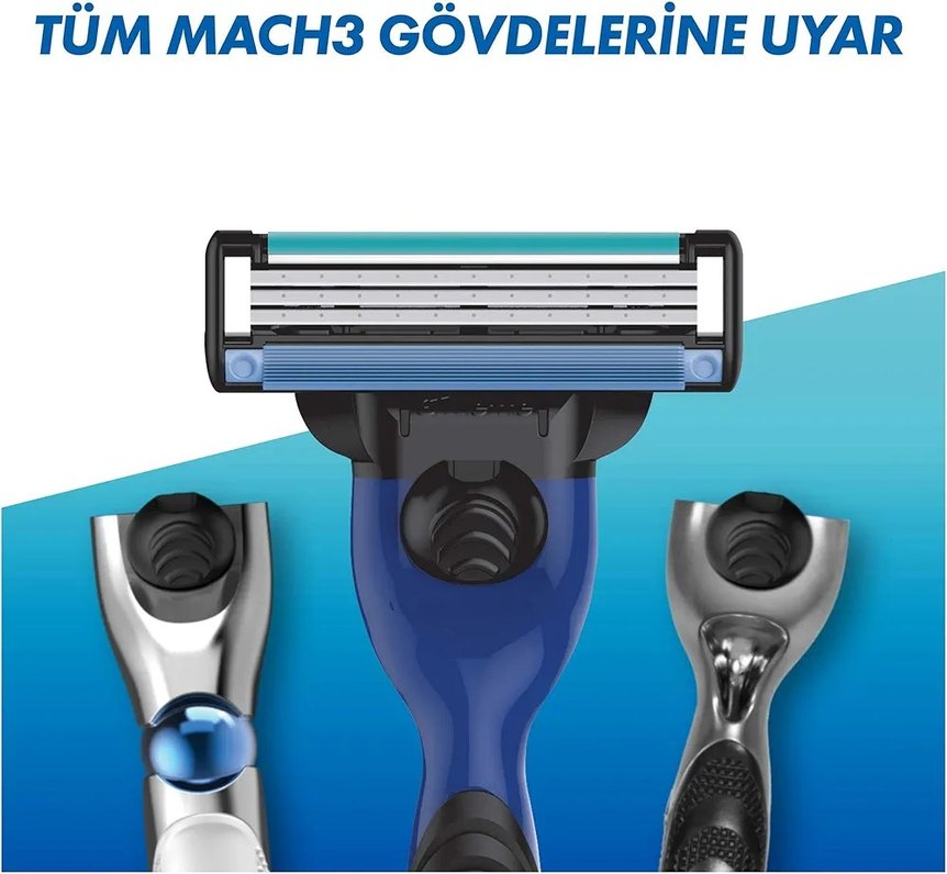 Gillette Mach3 Sport Yedek Traş Bıçağı 2+1 - Görsel 5