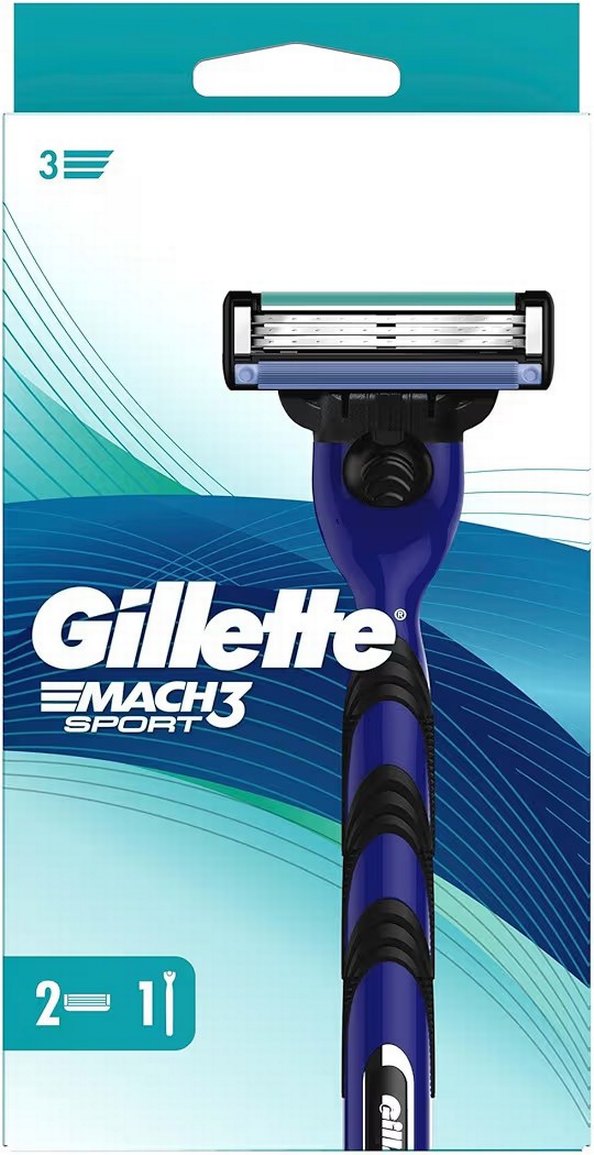 Gillette Mach3 Sport Yedek Traş Bıçağı 2+1 - Görsel 2