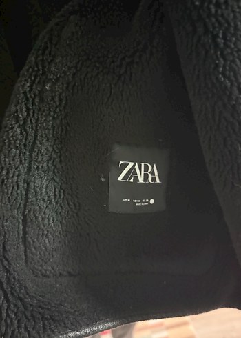 m Beden siyah Renk zara Siyah Deri Kürklü Midi Ceket