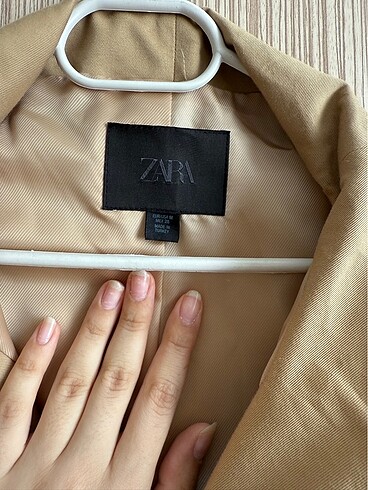 m Beden camel Renk zara belden oturmalı trenç