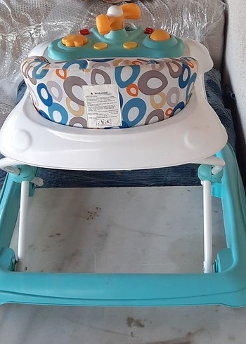 Renkli Mavi Bebek Yürüteci