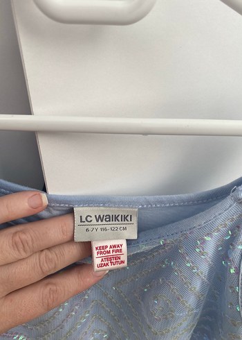 7 Yaş Beden mavi Renk LCW elbise