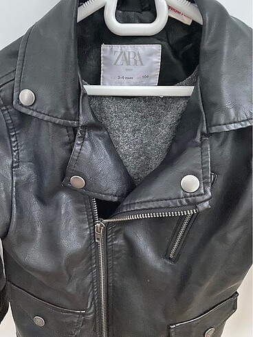 4 Yaş Beden Zara deri ceket