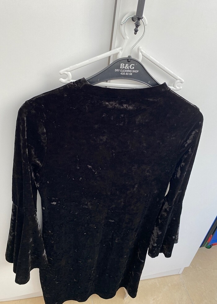 Kadife elbise - Görsel 5