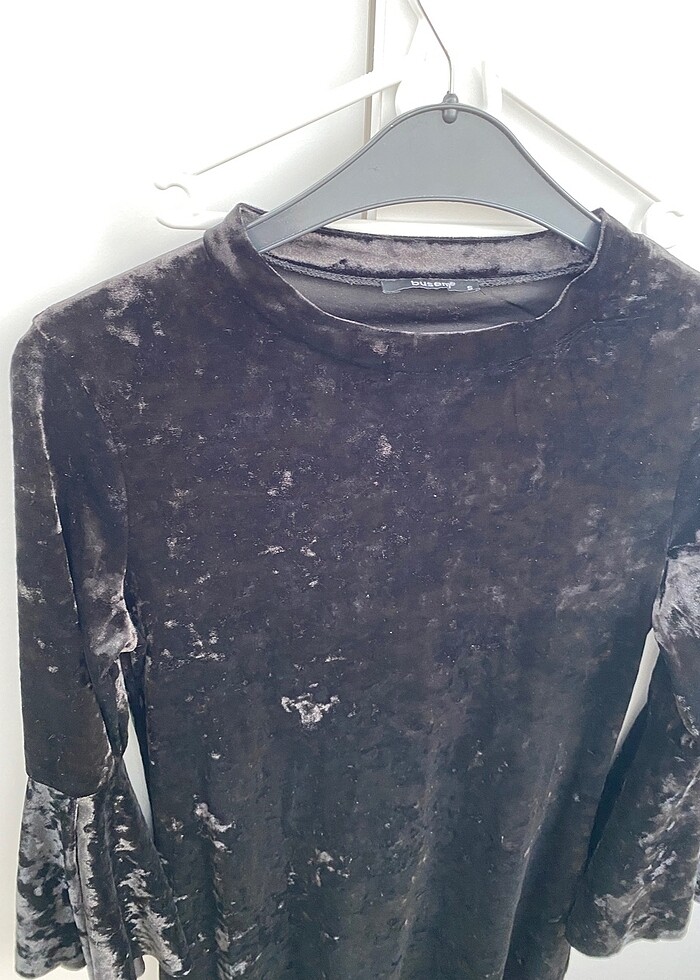 Kadife elbise - Görsel 4