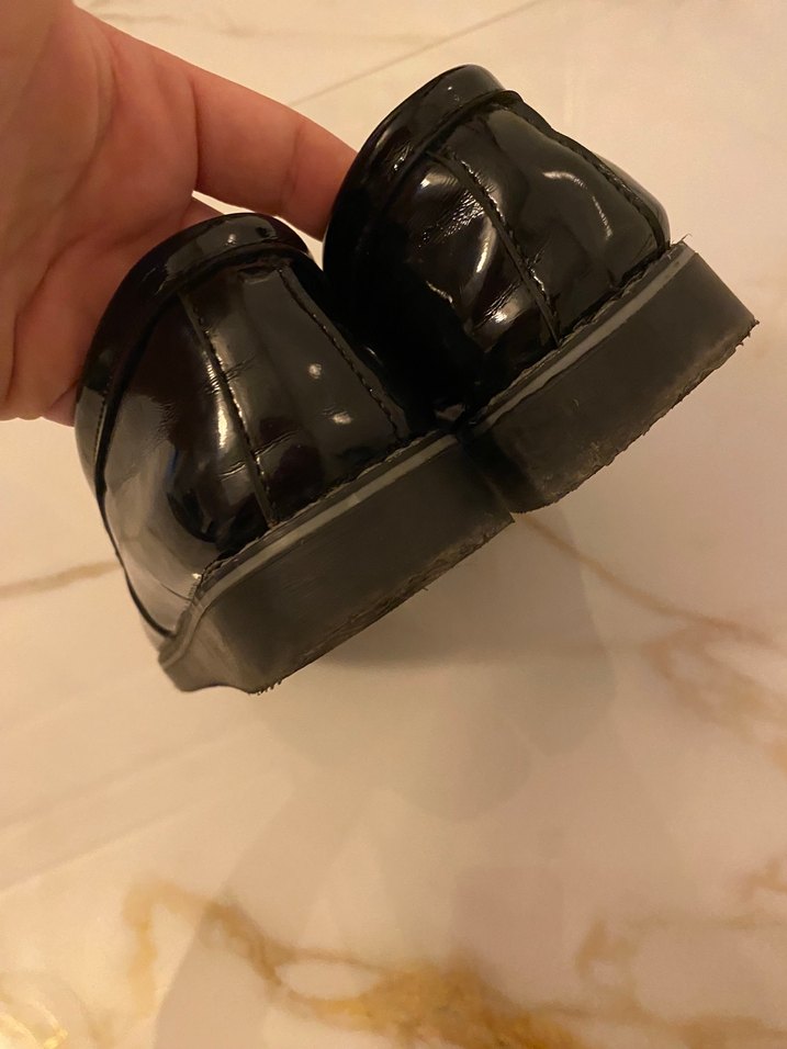 Kemer Detaylı Siyah Deri Erkek Çocuk Loafer - Görsel 2