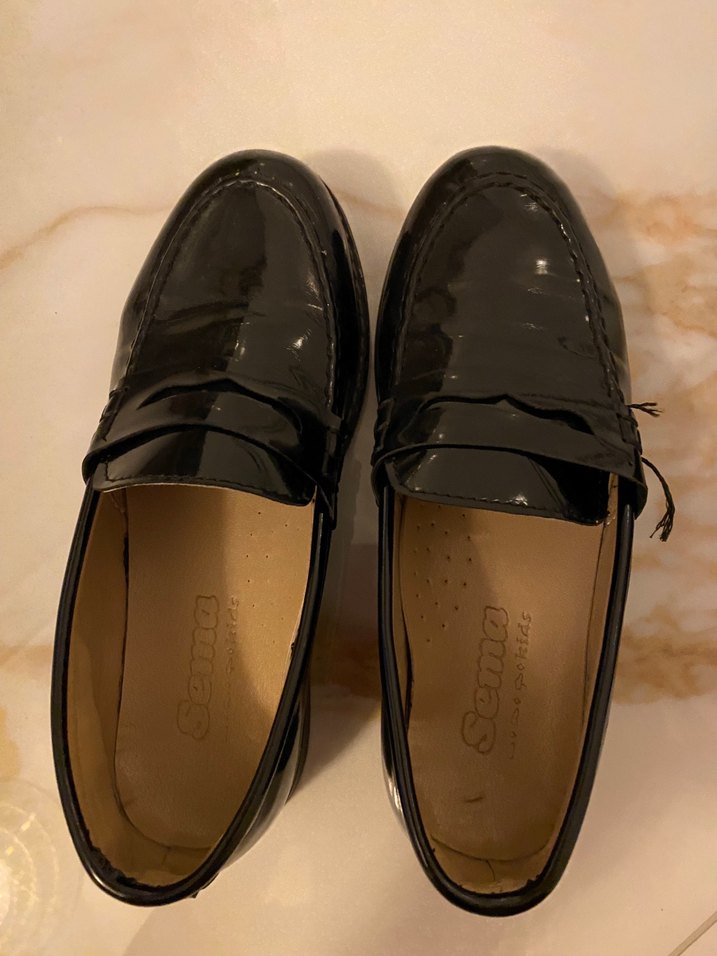 Kemer Detaylı Siyah Deri Erkek Çocuk Loafer - Görsel 4