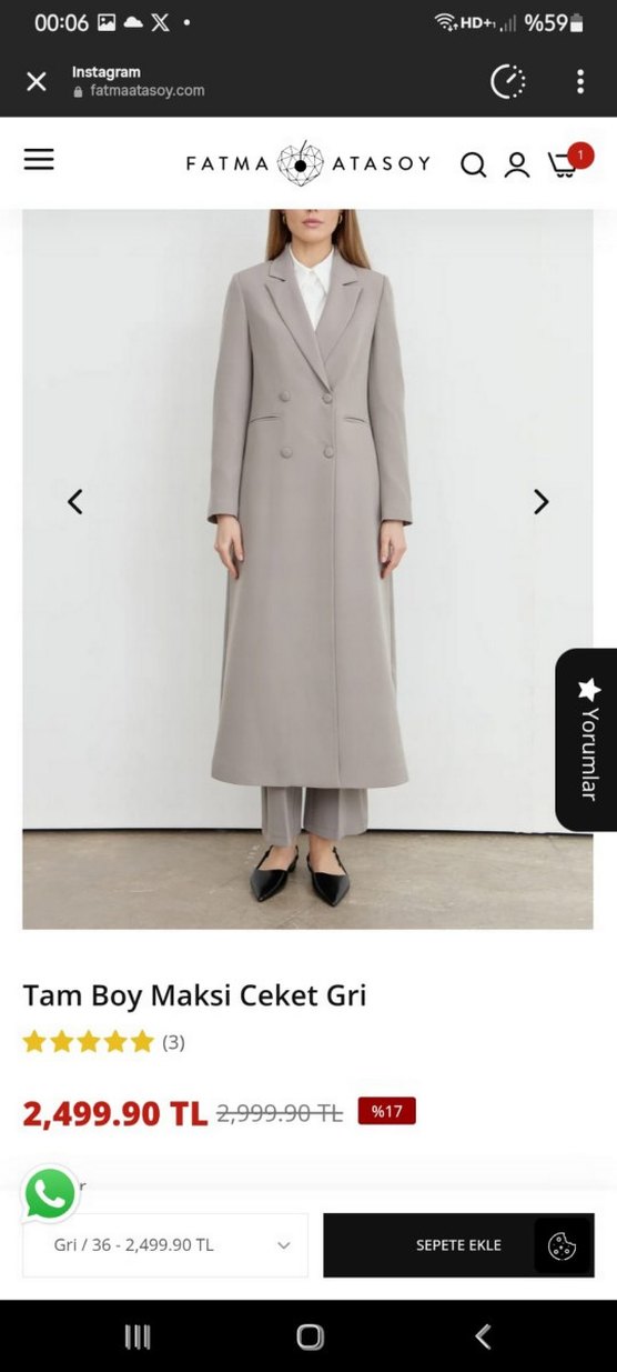 Fatma Atasoy maksi uzun ceket - Görsel 4