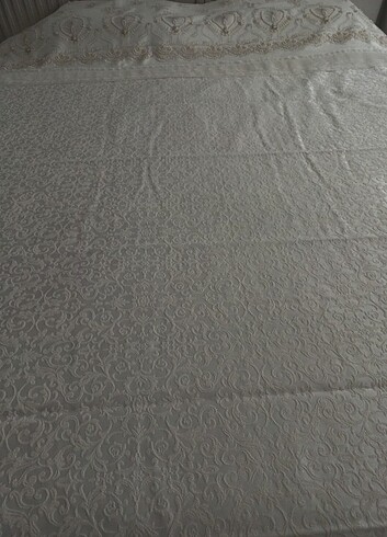 Fransız dantelli incili pike takımı, çeyizlik - Görsel 4