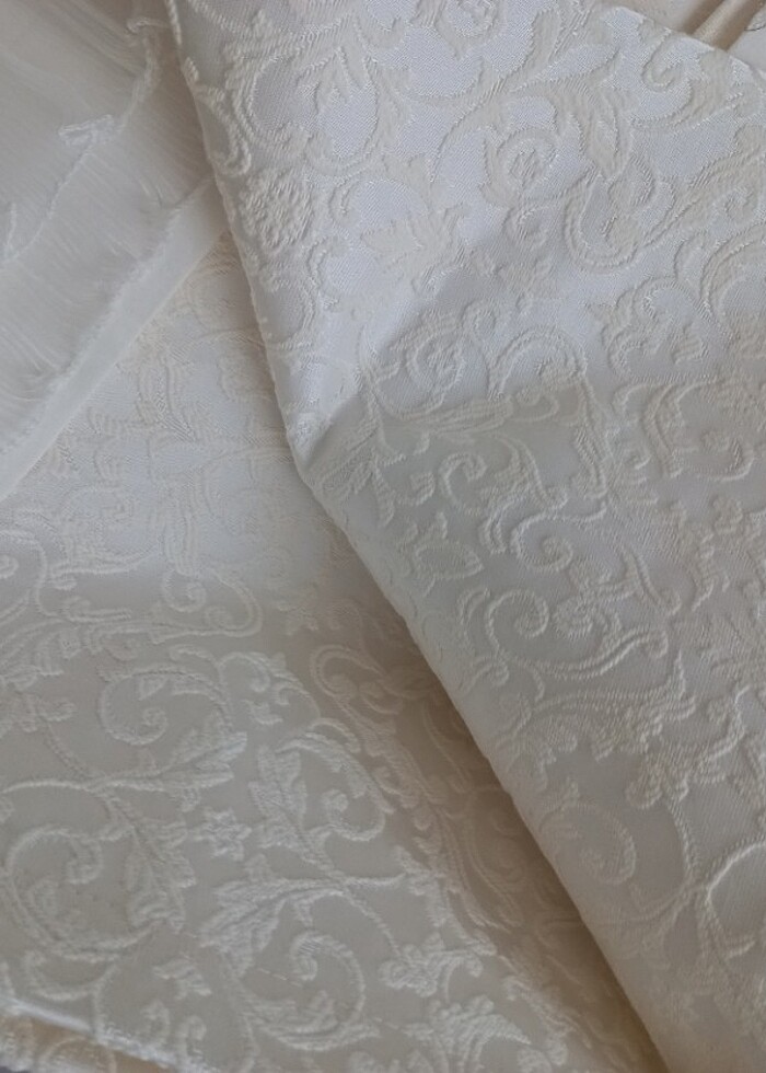 Fransız dantelli incili pike takımı, çeyizlik - Görsel 3