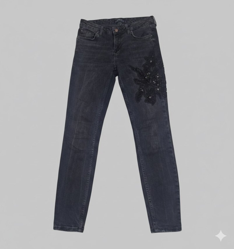 Zara Jean Siyah pantolon - Görsel 2