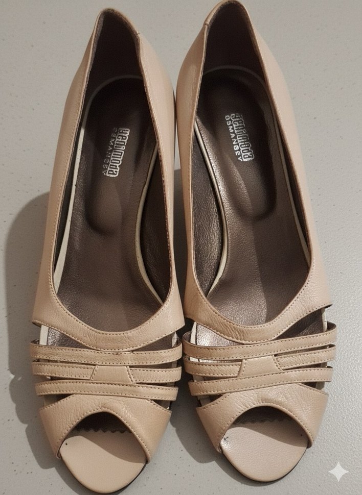 Önü Açık Topuklu Ayakkabı - Görsel 4