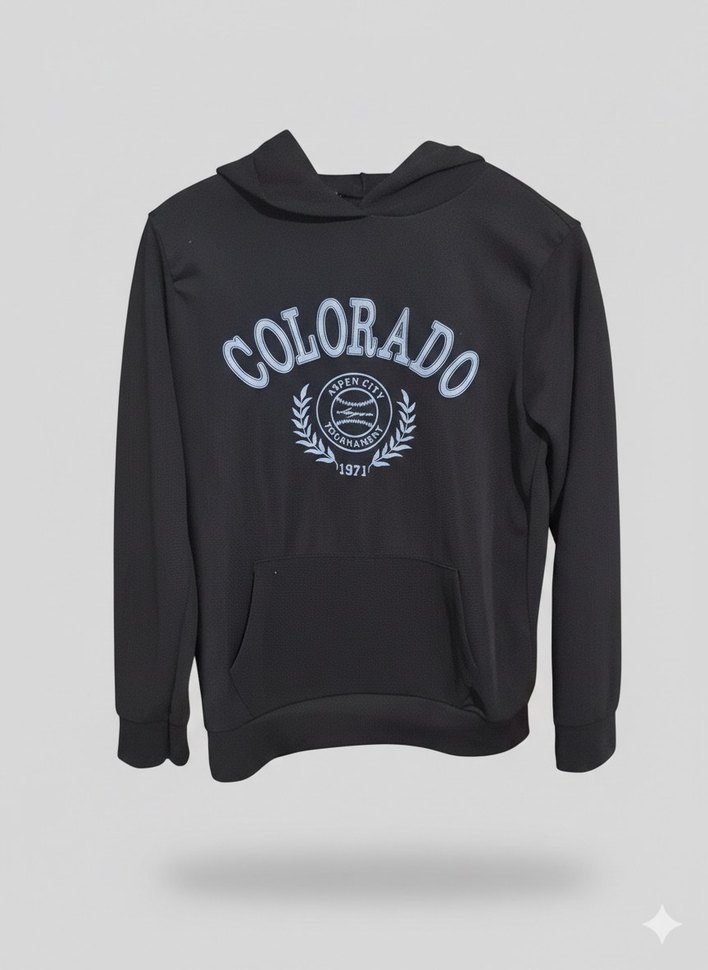 Siyah Baskılı Oversize Sweatshirt - Görsel 3