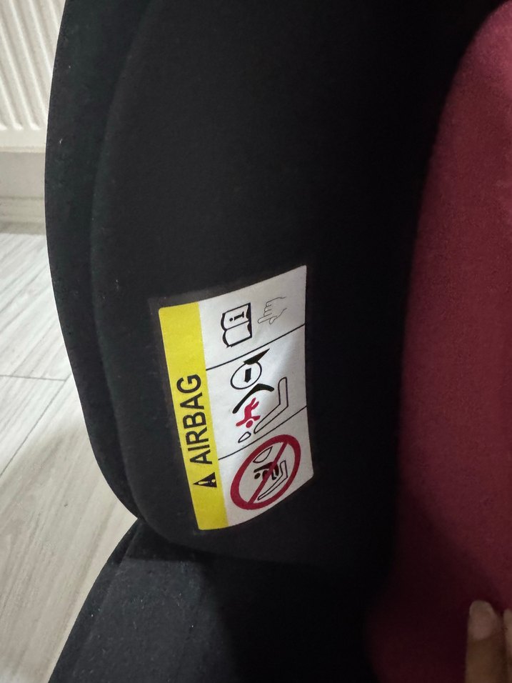 Koyu Kırmızı Çocuk Oto Koltuğu - Görsel 2