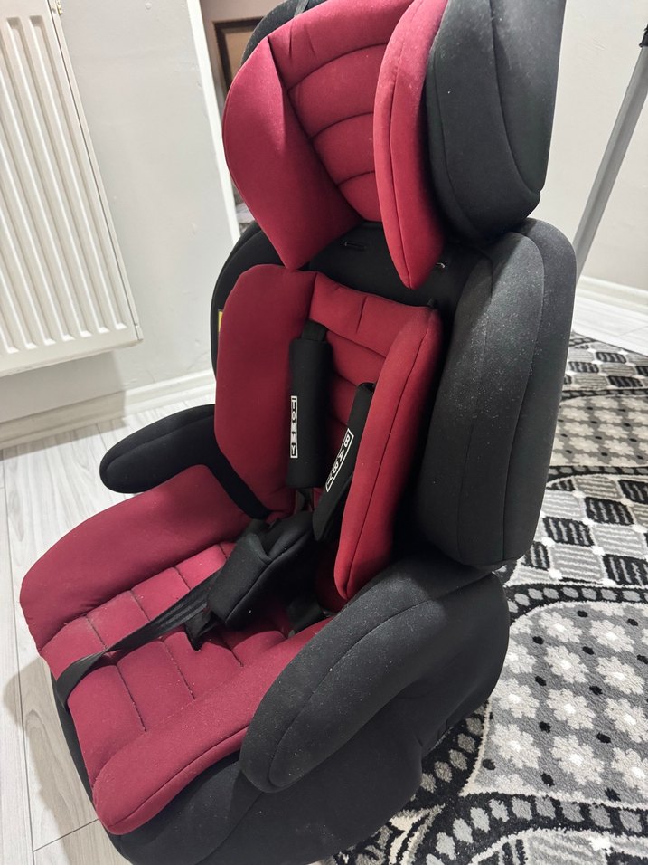 Koyu Kırmızı Çocuk Oto Koltuğu - Görsel 4