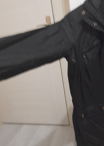 LC Waikiki Siyah Midi Kadın yagmurluk - Görsel 8